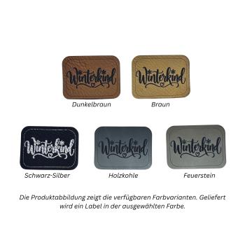 Kunstleder Label Winterkind